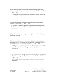 Form CH6ART22APP2 Health Care Provider Report in Lieu of Testimony Pursuant to Neb. Rev. Stat. 25-2747(6)(A)(B) - Nebraska, Page 2