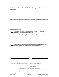 Form CH6ART14 Appendix 9 Guardian Ad Litem Report - Nebraska, Page 5