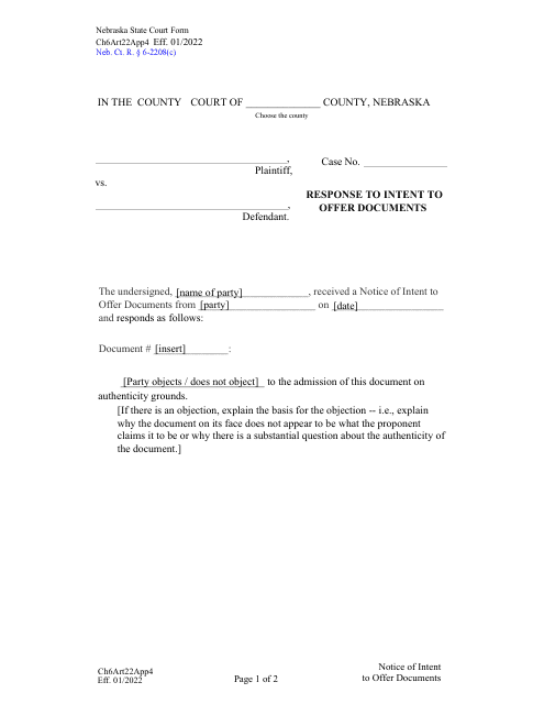 Form CH6ART22APP4  Printable Pdf