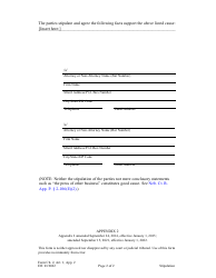 Form CH2ART1APP2 Stipulation - Nebraska, Page 2
