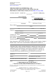 Document preview: Form CH6ART14APP10 Victim Information - Nebraska