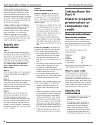 Instructions for Form SFN28706 Schedule RZ Renaissance Zone Income Exemption and Tax Credits - North Dakota, Page 10