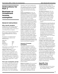 Instructions for Form SFN28706 Schedule RZ Renaissance Zone Income Exemption and Tax Credits - North Dakota, Page 5