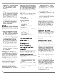 Instructions for Form SFN28706 Schedule RZ Renaissance Zone Income Exemption and Tax Credits - North Dakota, Page 8