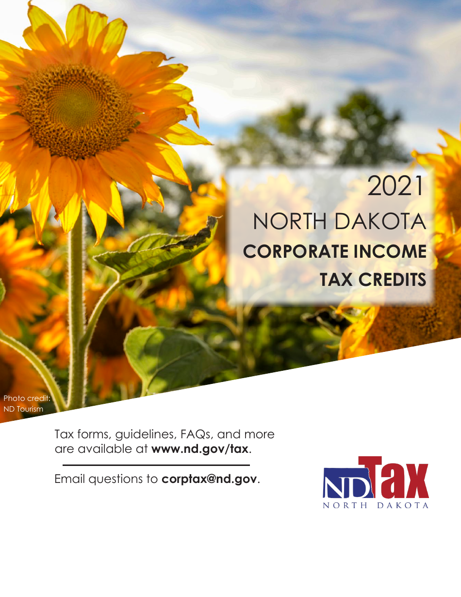 Instructions for Form 40, SFN28740 Schedule TC Corporate Income Tax Credits - North Dakota, Page 1
