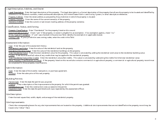 Property Record - Residential - North Dakota, Page 4