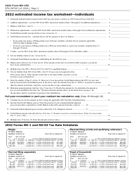 Form ND-1ES (SFN28709) Individual Estimated Tax Payment Voucher - North Dakota, Page 2