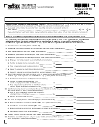 Form SFN28701 Schedule 38-TC Tax Credits - North Dakota