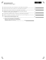 Form SFN28701 Schedule 38-TC Tax Credits - North Dakota, Page 2