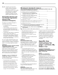 Instructions for Form 58, SFN28703 Partnership Income Tax Return - North Dakota, Page 12