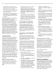 Instructions for Form 38, SFN28707 Fiduciary Income Tax Return - North Dakota, Page 6