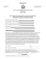 Document preview: Appendix A4 Tenant Privacy Release Notice - New York State Rural Rental Assistance Program - New York