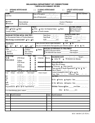 Document preview: Form OP-140301C Tuberculosis Summary Record - Oklahoma