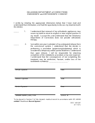 Document preview: Form OP-140124F Endodontic and Orthodontic Consent - Oklahoma