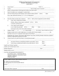 Document preview: Form OP-140124G Request for Dental Exception (Dentures) - Oklahoma