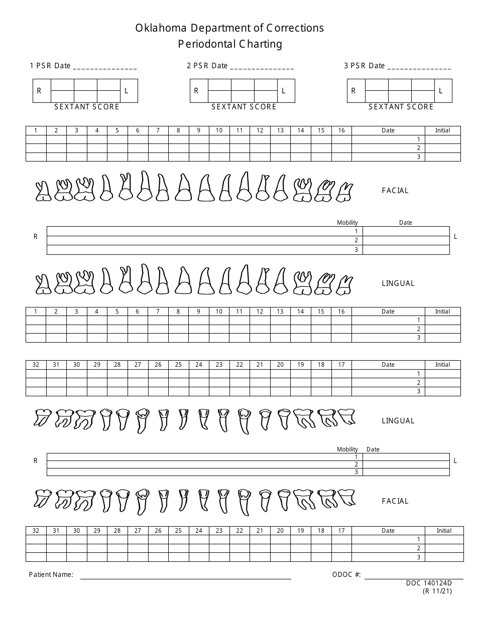 Form OP-140124D Download Printable PDF or Fill Online Periodontal ...