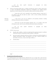 Form OP-140138A Living Will/Advance Directive for Health Care - Oklahoma, Page 2