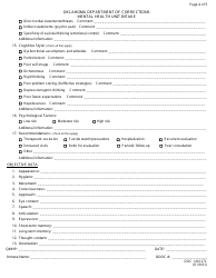 Form OP-140127C Mental Health Unit Intake - Oklahoma, Page 4