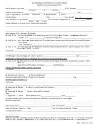 Document preview: Form OP-140121B Health Care Leave Request Form - Oklahoma