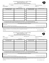 Document preview: Form OP-140130M Medication Refill Slip (Split Form) - Oklahoma