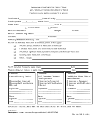 Document preview: Form OP-140130D Non-formulary Medication Request Form - Oklahoma