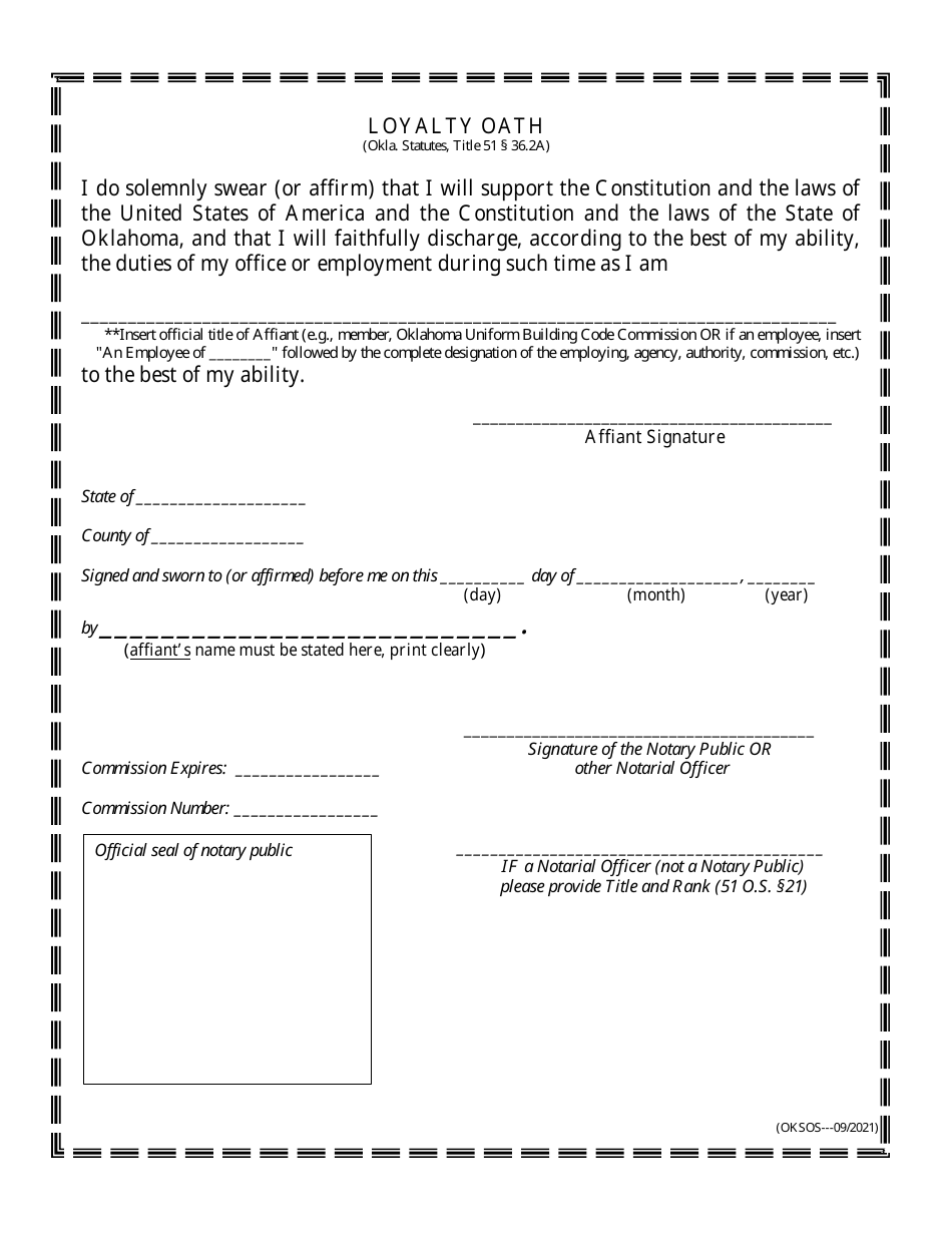Loyalty Oath - Oklahoma, Page 2