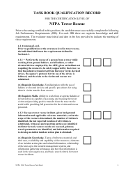 NFPA Tower Rescue Task Book - Oregon, Page 4