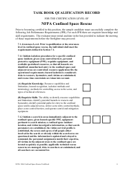 NFPA Confined Space Rescue Task Book - Oregon, Page 4
