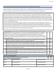 Expert Residency Preliminary Certification Application Form - Rhode Island, Page 7