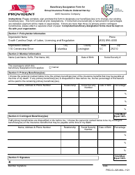 Form PBG-CL-029-MUL-1121 Beneficiary Designation Form for Group Insurance Products Underwritten by: Axis Insurance Company - South Carolina, Page 2