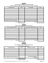 Form DOC172 Owner Prepared Financial Statement - South Carolina, Page 3