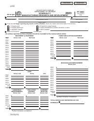 Document preview: Form PT-300 Schedule C Manufacturing Research and Development - South Carolina