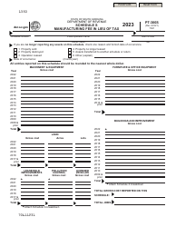 Document preview: Form PT-300 Schedule S Manufacturing Fee in Lieu of Tax - South Carolina
