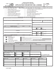 Form L-2045 Application for Motor Fuel License - South Carolina
