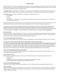 Form I-435 Active Trade or Business Income for Electing Partnerships and S Corporations - South Carolina, Page 2