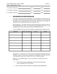 Cheyenne River Sioux Tribe Compliance Plan (Sddot Projects) - South Dakota, Page 3