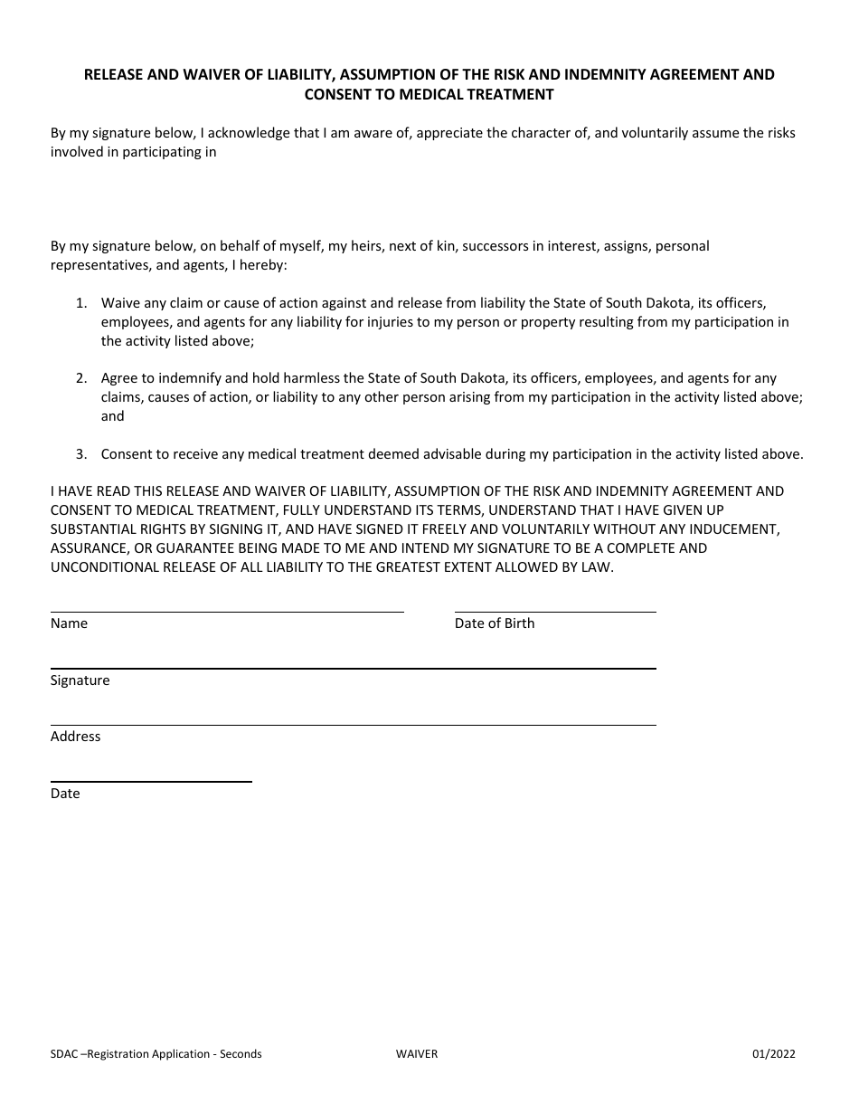 South Dakota Registration Application Seconds Fill Out, Sign Online