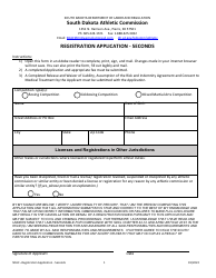 Document preview: Registration Application - Seconds - South Dakota