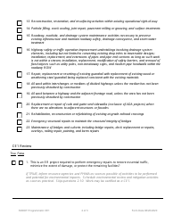 Categorical Exclusion Checklist Ce1 for Ground Disturbing Activities Within Previously Disturbed Row - South Dakota, Page 2