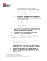 Part 120 External Review Organizations - Application for Approval - Tennessee, Page 4