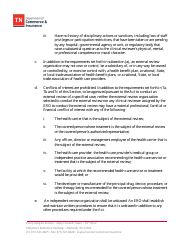Part 120 External Review Organizations - Application for Approval - Tennessee, Page 5