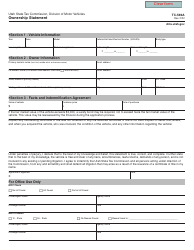 Document preview: Form TC-569A Ownership Statement - Utah