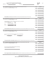 Document preview: Form TC-40A Income Tax Supplemental Schedule - Utah