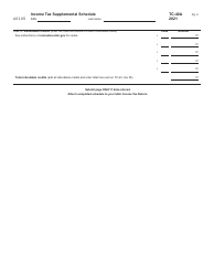Form TC-40A Income Tax Supplemental Schedule - Utah, Page 2