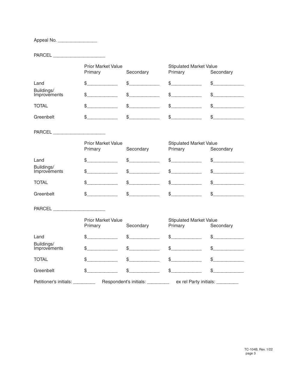 Form TC-104B Stipulation  Order of Approval - Utah, Page 3