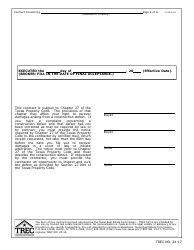 TREC Form 24-17 New Home Contract (Completed Construction) - Texas, Page 9
