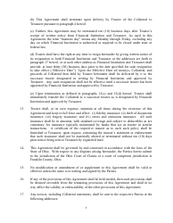 Trustee Agreement for Securities Pledged as Collateral to the State Treasurer of Ohio - Ohio, Page 5