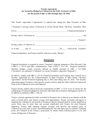 Document preview: Trustee Agreement for Securities Pledged as Collateral to the State Treasurer of Ohio - Ohio, 2024