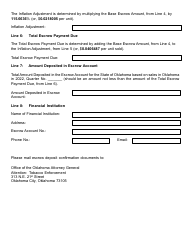 Non-participating Tobacco Manufacturer&#039;s Certificate of Compliance With Quarterly Escrow Payment Requirement on Sales - Oklahoma, Page 2