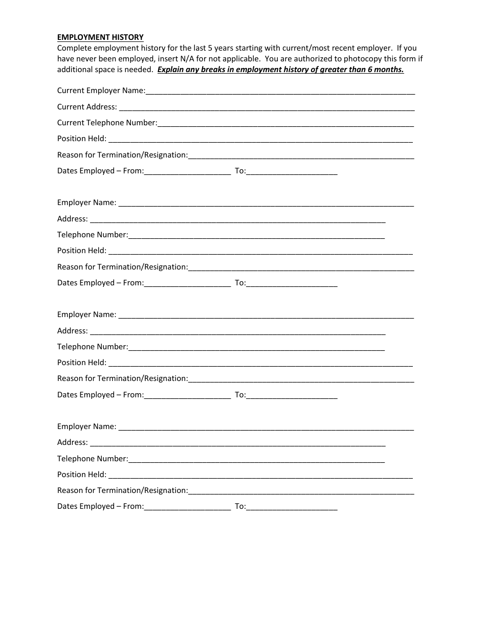 Chiropractic Assistant License Application - South Dakota, Page 3